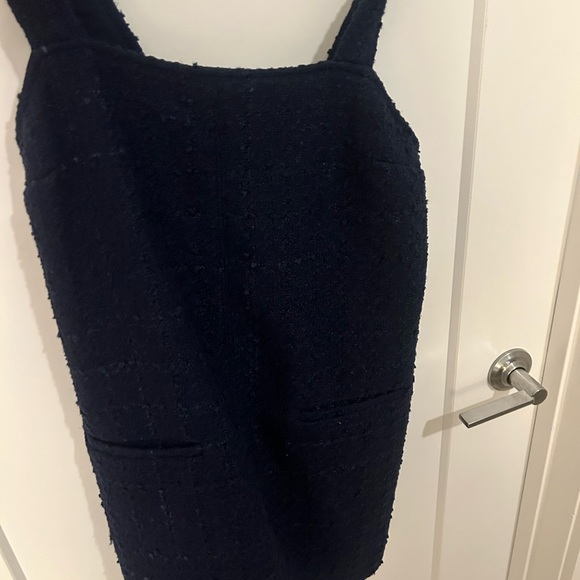 Abercrombie & Fitch Navy Tweed Dress (NWOT) - Picture 2 of 2
